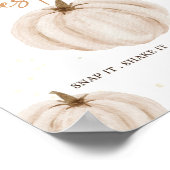 Poster Panneau de la petite table d'anniversaire Citrouil (Coin)