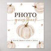 Poster Panneau de la petite table d'anniversaire Citrouil (Devant)