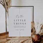 Poster Panneau de la salle de bain Mariage "Little Things