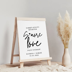 Poster Panneau de la station d'amour minimaliste du maria