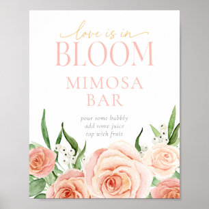Poster Panneau de la Station de Boissons du Bar Mimosa Lo