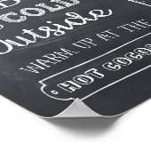 Poster Panneau de la Station de Chocolat Chaud (Coin)