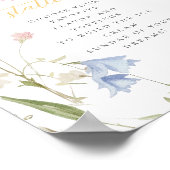 Poster Panneau de la station de crème glacée fleur sauvag (Coin)