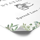 Poster Panneau de la station de désinfection Feuillage Eu (Coin)