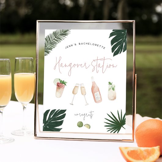 Poster Panneau de la station de désintoxication après la 