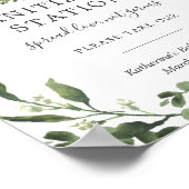 Poster Panneau de la station de nettoyage Baby shower de  (Coin)