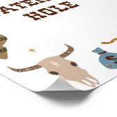 Poster Panneau de la station d'eau du trou d'eau Rodeo Bi (Coin)