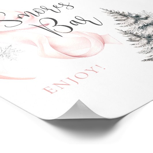 Poster Panneau de la table Bow Smores Rose Winter (Coin)