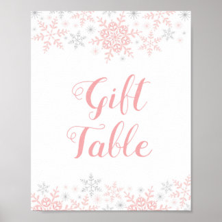 Poster Panneau de la Table Cadeau du Baby shower Little S
