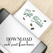 Poster Panneau de la Table Cadeau du livre d'histoires Wo