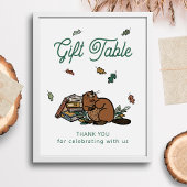 Poster Panneau de la Table Cadeau du livre d'histoires Wo