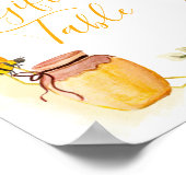 Poster Panneau de la table Cadeaux botaniques Abeille Aqu (Coin)