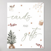 Poster Panneau de la Table Cartes Et Cadeaux De Noël (Devant)