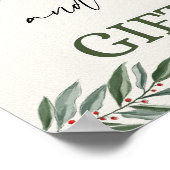 Poster Panneau de la Table Cartes Et Cadeaux D'Hiver (Coin)