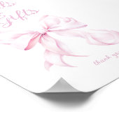 Poster Panneau de la table Cartes et Cadeaux Rose Bow (Coin)
