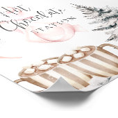 Poster Panneau de la Table Chocolat Chocolat Chaud Bow d' (Coin)