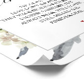 Poster Panneau de la table commémorative de mariage class (Coin)