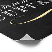 Poster Panneau de la table Cupcake - Panneau de la barre  (Coin)