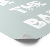 Poster Panneau de la table d'anniversaire Blue Farm Barny (Coin)