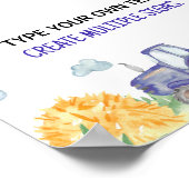 Poster Panneau de la table d'anniversaire de la ferme du (Coin)