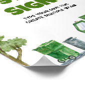 Poster Panneau de la table d'anniversaire de la fête des (Coin)