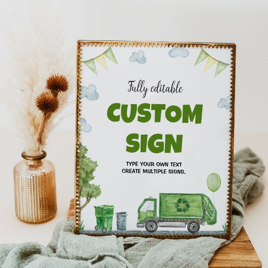 Poster Panneau de la table d'anniversaire de la fête des