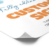 Poster Panneau de la table d'anniversaire de la Galaxie s (Coin)