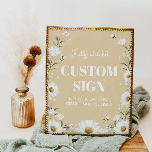 Poster Panneau de la table d'anniversaire de l'abeille vi