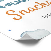 Poster Panneau de la table d'anniversaire de l'avion vint (Coin)