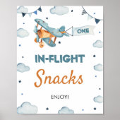 Poster Panneau de la table d'anniversaire de l'avion vint (Devant)