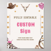 Poster Panneau de la table d'anniversaire de Western Rust (Devant)