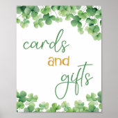 Poster Panneau de la table d'anniversaire Lucky One Shamr (Devant)