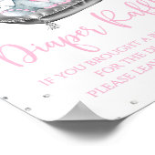 Poster Panneau de la table de Baby shower de couches pour (Coin)