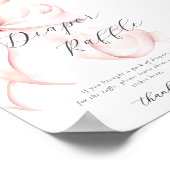 Poster Panneau de la table de béquille rose (Coin)