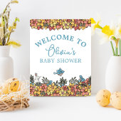 Poster Panneau de la table de bienvenue du Baby shower de