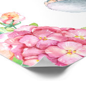 Poster Panneau de la table de bienvenue du Baby shower El (Coin)