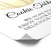 Poster Panneau de la table de biscuits rose pâle rose Cit (Coin)