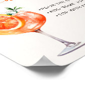 Poster Panneau de la table de calligraphie moderne Spritz (Coin)