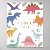 Poster Panneau de la table de combustible fossile de fête (Devant)