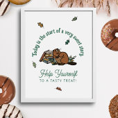 Poster Panneau de la table de dessert du Baby shower du l