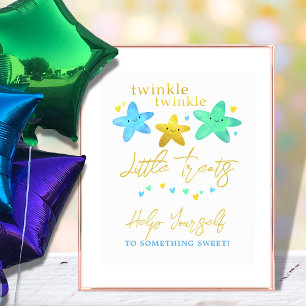 Poster Panneau de la table de dessert du Baby shower Litt