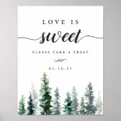 Poster Panneau de la table de dessert Mariage de Timber G (Devant)