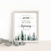 Poster Panneau de la table de dessert Mariage de Timber G