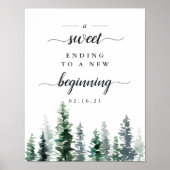 Poster Panneau de la table de dessert Mariage de Timber G (Devant)