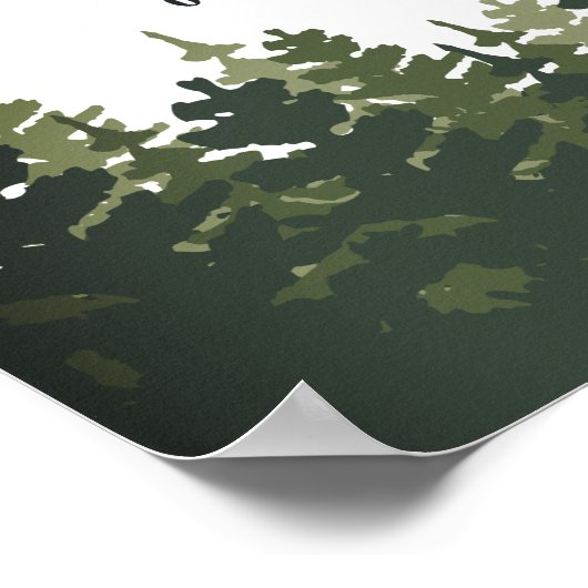 Poster Panneau de la table de dessert Mariage des Grands (Coin)