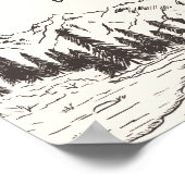 Poster Panneau de la table de dessert Mariage d'esquisse  (Coin)