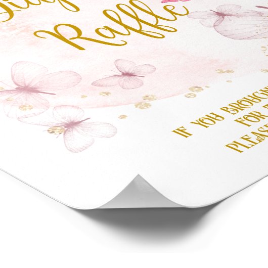 Poster Panneau de la table de distribution rose et or (Coin)