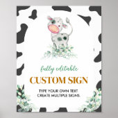 Poster Panneau de la table de fête d'anniversaire de la f (Devant)