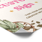 Poster Panneau de la table de fête d'anniversaire de West (Coin)