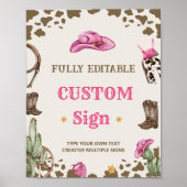 Poster Panneau de la table de fête d'anniversaire de West (Devant)